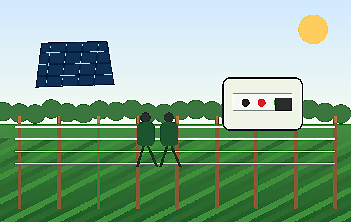 Solar boundary fencing